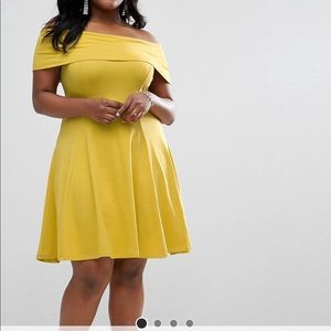Off shoulder skater dress
